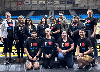 A group of BayFed employees smiling for the camera